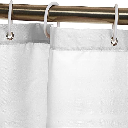 Juego de 4 cortinas de ducha con alfombras antideslizantes, cubierta para tapa de inodoro y tapete de baño, 12 ganchos, duradero e impermeable, (72 x 72 pulgadas) para decoración de baño