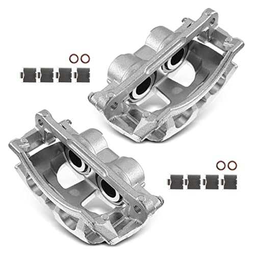 Conjunto de pinza de freno de disco con soporte compatible con Dodge Ram 2500 3500 2009-2018 delantero lateral 2-PC Set