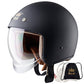 Royal M139 Open Face Motorcycle Helmet - Retro Motorcycle Helmets, Vintage & Classic Style, 3/4 Vespa Helmet, Multi-Sport Impact Protection with Unique Design for Adult Women and Men