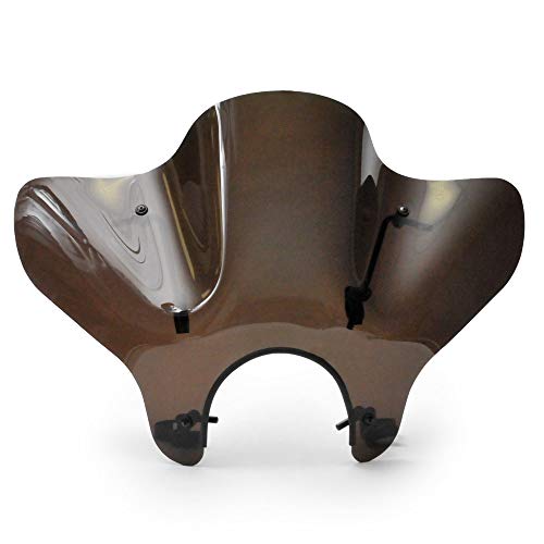 Parabrisas tintado ahumado de 4" compatible con Harley-Davidson Sportster XL1200X Forty- Eight/Special (2010-2020) Se adapta a manillares de 7/8" o 1"