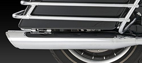 Vance & Hines 16763 Twin Slash 4 Rounds Chrome Slip On Silenciadores para Harley-Davidson Touring 1995-2016 Bikes