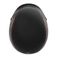 VCAN Cruiser Solid Flat Black Half Face Motorcycle Helmet (Flag, Large)
