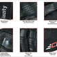 Guantes de motocicleta de invierno para hombres y mujeres, cálidos Thinsulate, impermeables, para pantalla táctil, guantes de equitación con fibra de carbono,