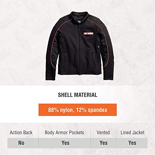 Chaqueta de equitación elástica Manitowoc para hombre Harley-Davidson