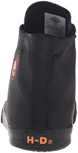 Harley-Davidson Footwear Men's Baxter Sneaker, Black/White
