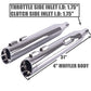 SHARKROAD 4.0" Chrome Slip Ons Muffler Exhaust For Harley Davidson 1995-2016 Touring,Fit Street Glide, Road Glide, Road King, Electra Glide, Ultra Limited, 21CC