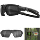 Gafas de sol acolchadas para motocicleta, antiempañamiento, a prueba de polvo y viento