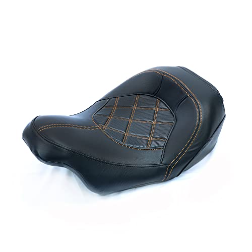 Juego de asiento de pasajero para Harley Touring Road King Street Glide Road Glide Electra Glide 2009-2021 asiento de conductor de cuero Pillion asiento de pasajero 09-21