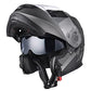 Casco modular y abatible de motocicleta, de cara completa con certificación DOT y visera doble