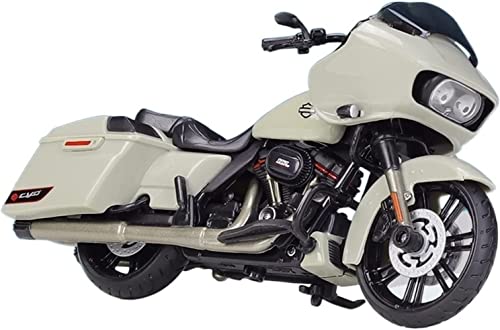 SHENGANG Motorcycle Model Diecast Collection Kids Toy Gift Harley Davidson 2018 CVO Road Glide 1:18 Alloy Motorcycle Model (Color : Blue)