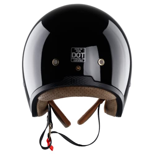 Royal M139 Open Face Motorcycle Helmet - Retro Motorcycle Helmets, Vintage & Classic Style, 3/4 Vespa Helmet, Multi-Sport Impact Protection with Unique Design for Adult Women and Men