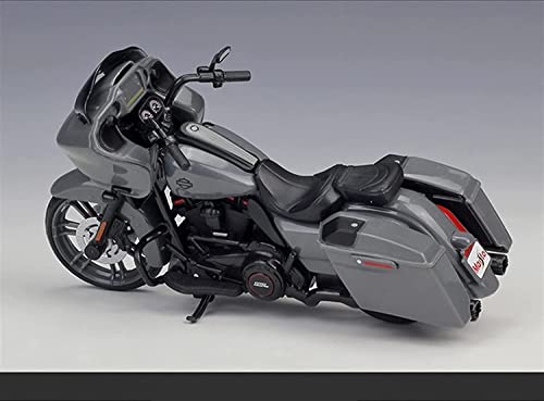 SHENGANG Motorcycle Model Diecast Collection Kids Toy Gift Harley Davidson 2018 CVO Road Glide 1:18 Alloy Motorcycle Model (Color : Blue)