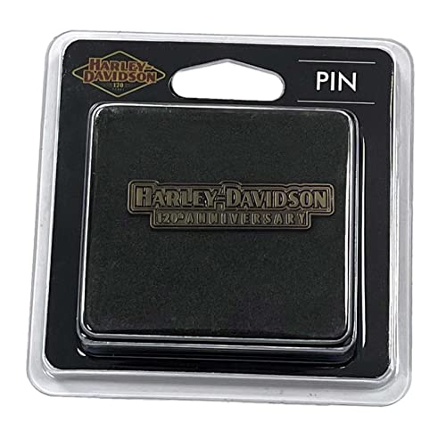 Harley-Davidson 120th Anniversary Celebration H-D Text Metal Pin - 1.5 inch