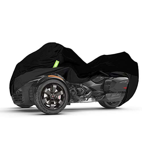 Impermeable para Harley-Davidson y Honda Trike Trike Cover Custom, 210T Tela de tafetán de poliéster Ligero Trike Cover para nieve Lluvia Polvo Protección contra granizo