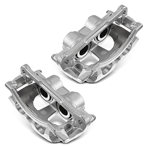 Conjunto de pinza de freno de disco con soporte compatible con Dodge Ram 2500 3500 2009-2018 delantero lateral 2-PC Set