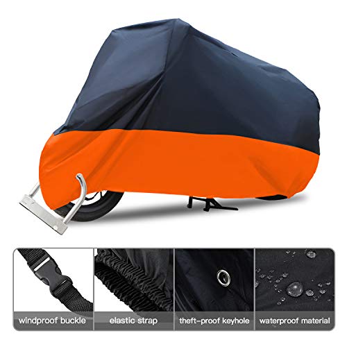 Funda impermeable para motocicleta de 116 pulgadas para Harley Davidson Street Glide Touring Road King Electra Glide Classic