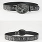 Cinturón de vaquero occidental para hombre, estilo punk rock