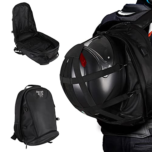 Bolsa de asiento para motocicleta, doble uso, impermeable, bolsa de almacenamiento, bolsa para guardar el casco