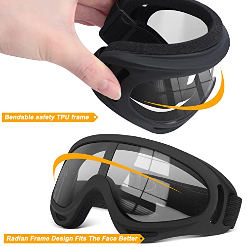 2 pares de gafas de moto compatible con cascocasco