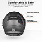 Casco modular y abatible de motocicleta, de cara completa con certificación DOT y visera doble
