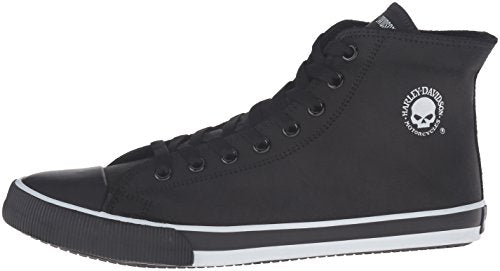 Harley-Davidson Footwear Men's Baxter Sneaker, Black/White