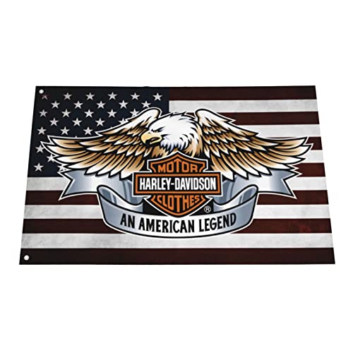 Bandera de regalo para amantes de la motocicleta, 3 x 5 pies, colores vivos y a prueba de decoloración, decoración del hogar, decoración de jardín, decoración de exteriores e interiores