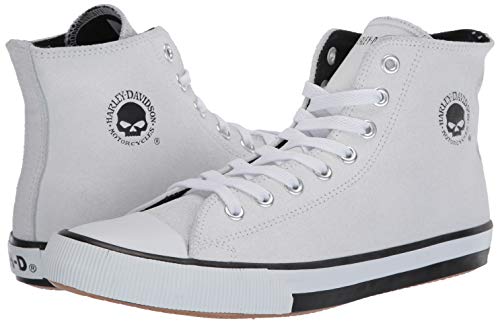 Harley-Davidson Footwear Men's Baxter Sneaker, Black/White