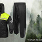 Traje de lluvia para hombre y mujer, chaqueta y pantalón, diseño reflectante e impermeable