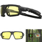 Gafas de sol acolchadas para motocicleta, antiempañamiento, a prueba de polvo y viento