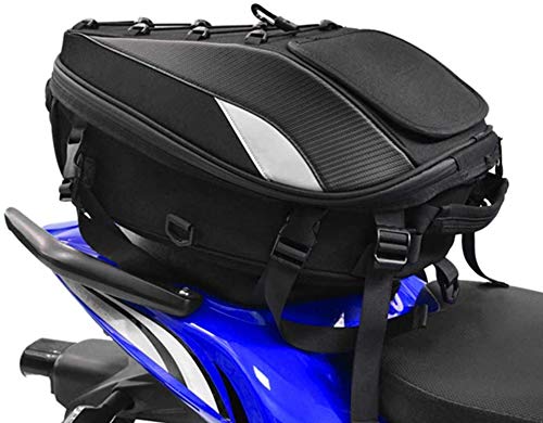 Bolsa de asiento para motocicleta, doble uso, impermeable, bolsa de almacenamiento, bolsa para guardar el casco