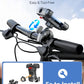 Soporte de teléfono para motocicleta, [Anti-vibración de viento de 150 mph] [Apto para teléfonos grandes de 7.2 pulgadas]  [5s Easy Install] Soporte de teléfono para manillar, compatible con iPhone, todos los teléfonos celulares