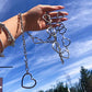 Cadena de cuerpo de metal para mujer, cadena de cintura para el vientre
