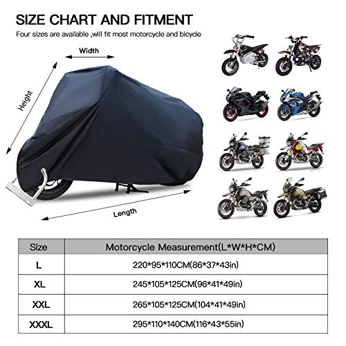Funda impermeable para motocicleta de 116 pulgadas para Harley Davidson Street Glide Touring Road King Electra Glide Classic