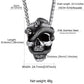 Collar de calavera para hombre, serpiente, árbol de la vida, etiqueta de perro de calavera