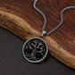 Collar de calavera para hombre, serpiente, árbol de la vida, etiqueta de perro de calavera