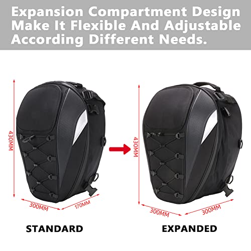 Bolsa de asiento para motocicleta, doble uso, impermeable, bolsa de almacenamiento, bolsa para guardar el casco