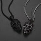 Collar de calavera para hombre, serpiente, árbol de la vida, etiqueta de perro de calavera