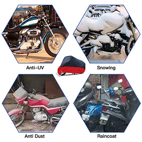 Funda impermeable para motocicleta de 116 pulgadas para Harley Davidson Street Glide Touring Road King Electra Glide Classic