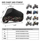 Funda impermeable para motocicleta de 116 pulgadas para Harley Davidson Street Glide Touring Road King Electra Glide Classic