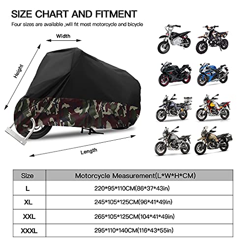 Funda impermeable para motocicleta de 116 pulgadas para Harley Davidson Street Glide Touring Road King Electra Glide Classic