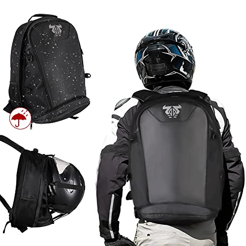 Bolsa de asiento para motocicleta, doble uso, impermeable, bolsa de almacenamiento, bolsa para guardar el casco