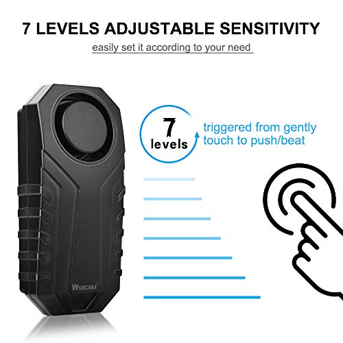 Alarma para Motocicletas de 113 dB, sensor de movimiento de vibración inalámbrica, impermeable, alarma de motocicleta con control remoto