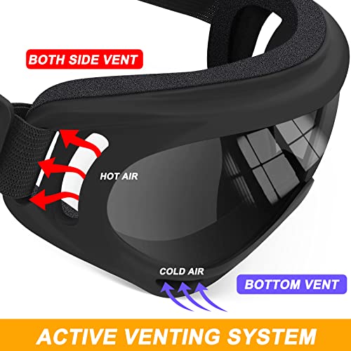 2 pares de gafas de moto compatible con cascocasco