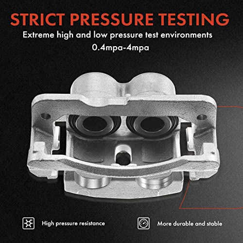Conjunto de pinza de freno de disco con soporte compatible con Dodge Ram 2500 3500 2009-2018 delantero lateral 2-PC Set
