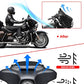 Amazicha 7" Smoke Wave Windshield Windscreen Compatible for 2014-2023 Harley Davidson Touring Street Glide/Electra Glide/Ultra Limited/Tri Glide FLHT FLHX FLHXS FLHTK (Tint)