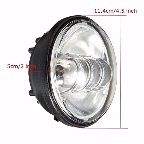 Happy-motor 4.5" Led Spotlight Fit For Harley Street Glide Turn Signal Lights Road King Passing Fog Light Bullet Fit For Harley Electra Glide