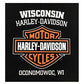 Harley-Davidson Men's Elongated B&S Fleece Pullover Sweatshirt 30298768 (XL) Black