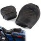 Juego de asiento de pasajero para Harley Touring Road King Street Glide Road Glide Electra Glide 2009-2021 asiento de conductor de cuero Pillion asiento de pasajero 09-21