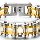 Pulsera de cadena de motocicleta resistente para hombre, de acero inoxidable