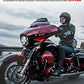 Amazicha 7" Smoke Wave Windshield Windscreen Compatible for 2014-2023 Harley Davidson Touring Street Glide/Electra Glide/Ultra Limited/Tri Glide FLHT FLHX FLHXS FLHTK (Tint)